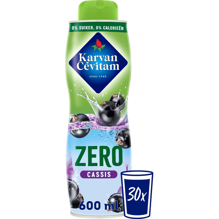 Karvan Cévitam Zero Cassis Siroop