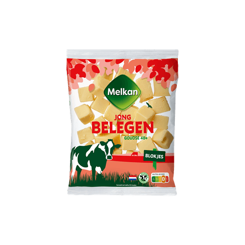 Melkan Kaasblokjes 48+ Jong Belegen