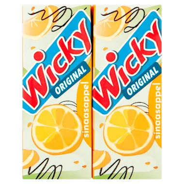 Wicky Fruitdrink Sinaasappel 6-pack