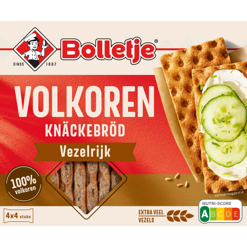 Bolletje Knackebrod Vezelrijk Volkoren