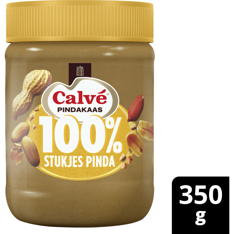 Calvé 100% Pindakaas Met Stukjes Pinda