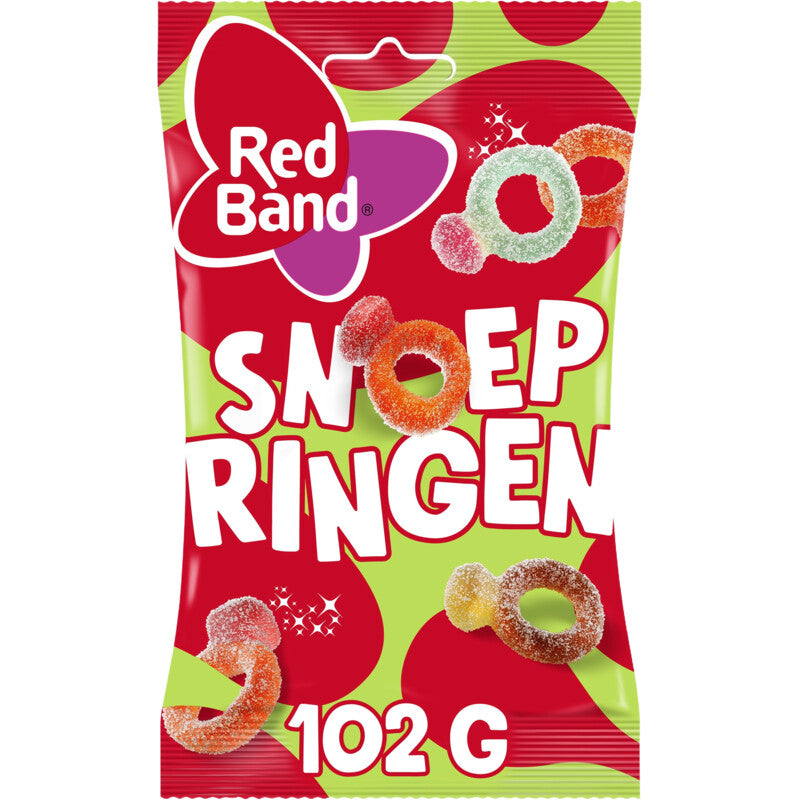 Red Band Snoep Ringen Zoet Zuur