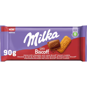 Milka Chocoladereep Biscoff