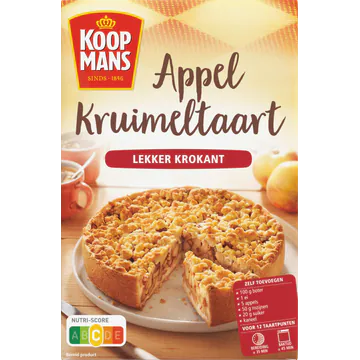 Koopmans Mix Appelkruimeltaart