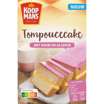 Koopmans Tompoucecake Met Room En Glazuur