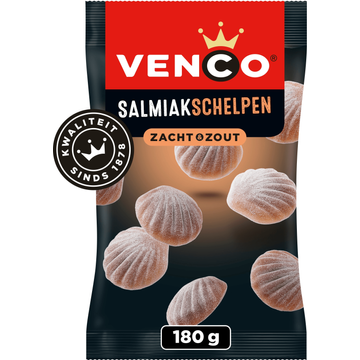 Venco Salmiakschelpen Zacht en Zout