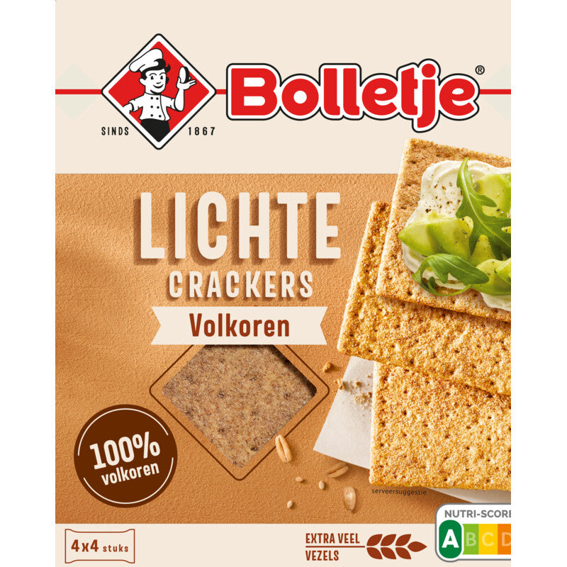 Bolletje Lichte Crackers Volkoren